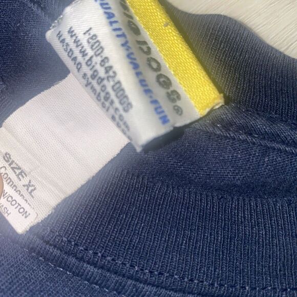 Vintage Big Dogs Shirt adult XL Just Do It Tomorrow Nike Parody Y2K Long Sleeve - Picture 7 of 11